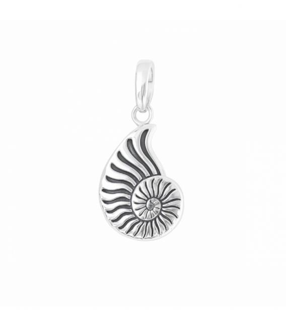 Colgante Plata Caracola 14mm