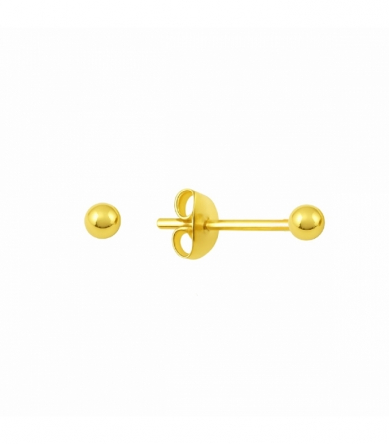 Boucles d'Oreilles Argent Boule Recouverte. Prix paire