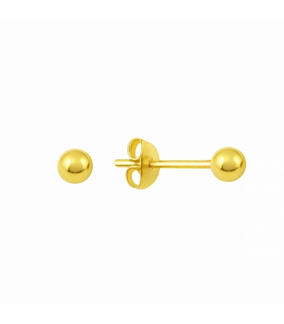 Boucles d'Oreilles Argent Boule Recouverte. Prix paire