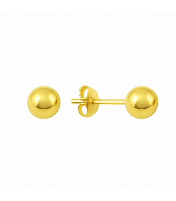 Boucles d'Oreilles Argent Boule Recouverte. Prix paire