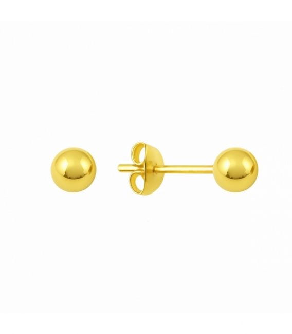 Boucles d'Oreilles Argent Boule Recouverte. Prix paire
