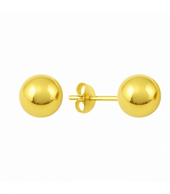 Boucles d'Oreilles Argent Boule Recouverte. Prix paire