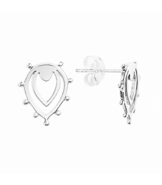 Boucles d'oreilles Argent Fleur Prix Paire