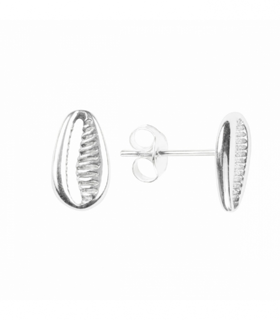 Pendiente Plata Concha Precio Par