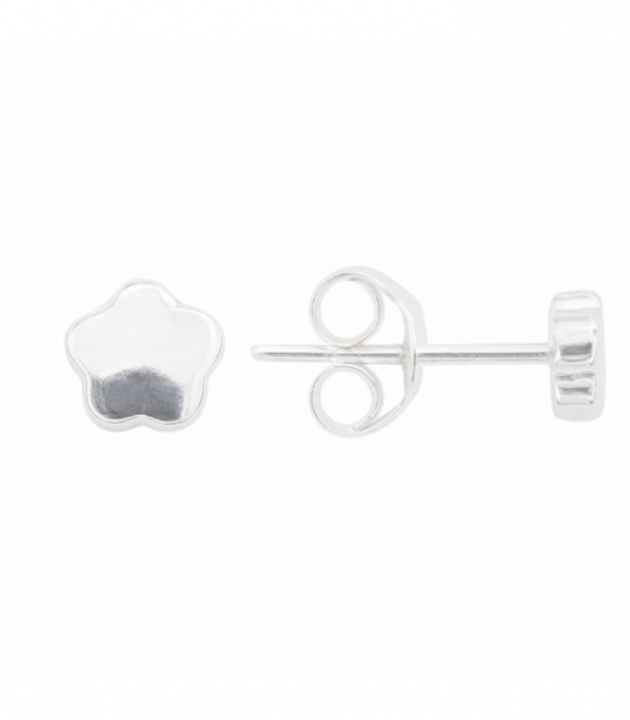 Boucles d'oreilles Argent Fleur 6mm Prix Paire