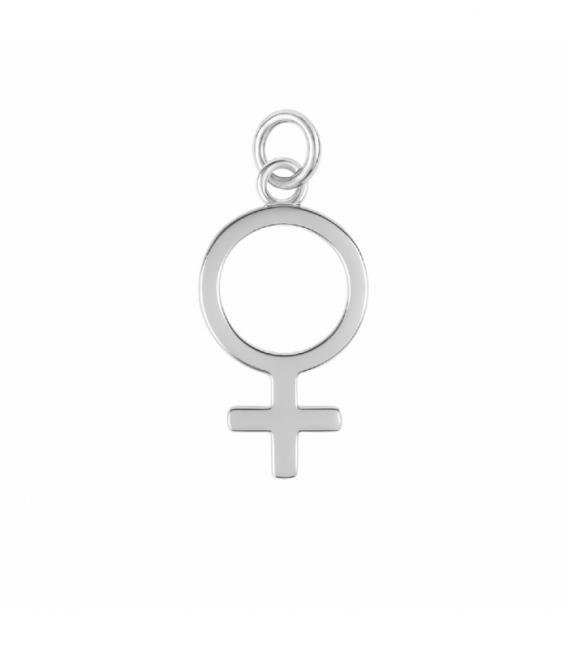 Colgante Plata Simbolo Mujer 23mm