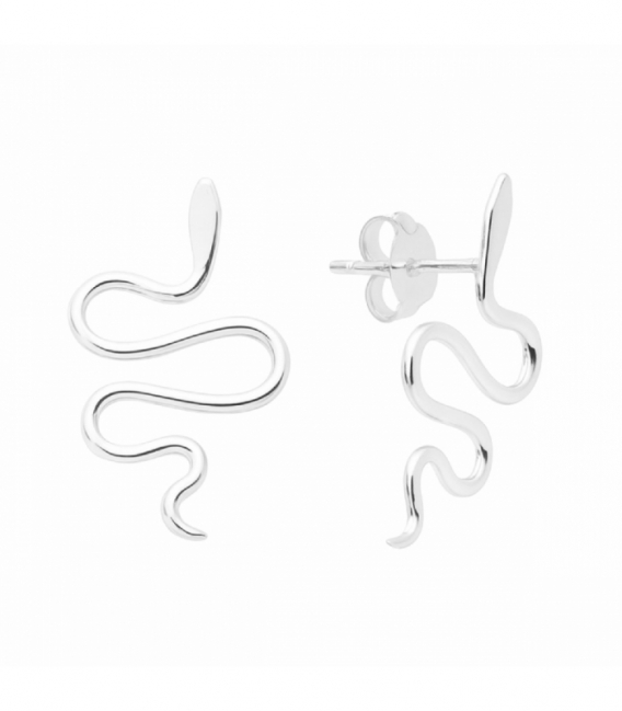 Pendiente Plata Serpiente Precio Par