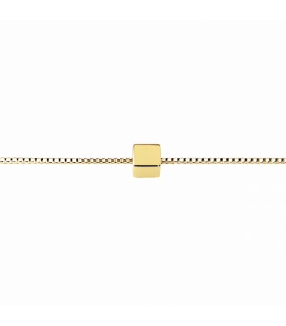 Pulsera Plata Cubo 15+5cm Bañada