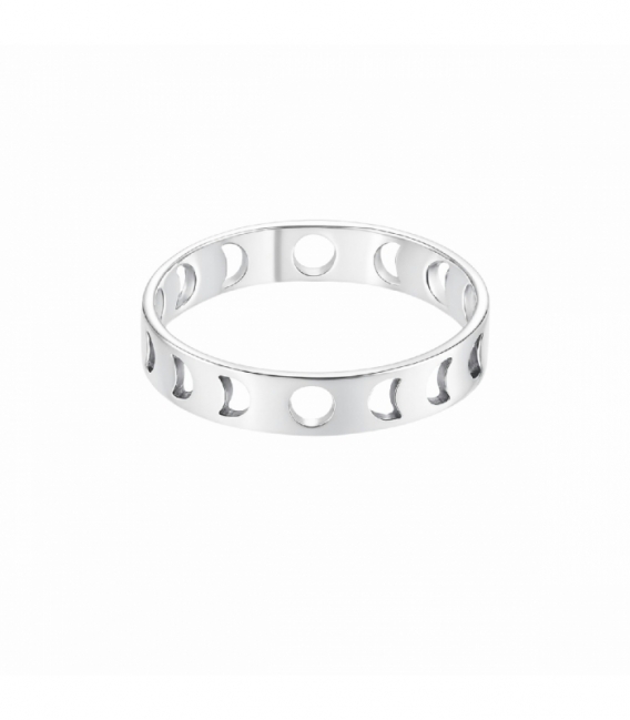 Anillo Plata Fases de la Luna Calado