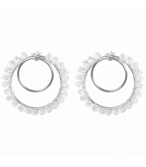 Pendiente Plata Circonitas 3,40cm