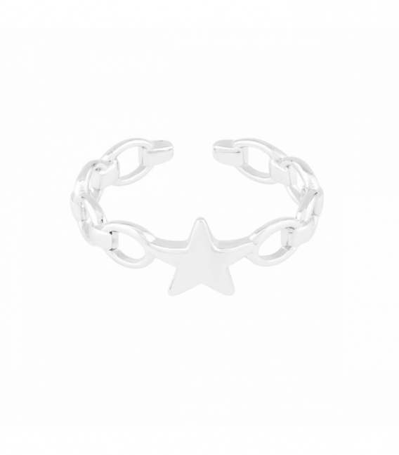 Anillo Elabones con Estrella 7.6mm