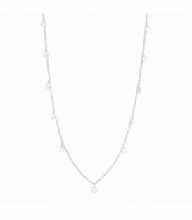 Collier Argent 13 Plaques 38+3cm