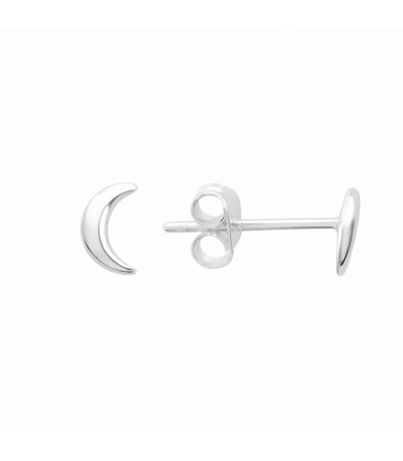 Pendiente Plata Luna. Precio Par