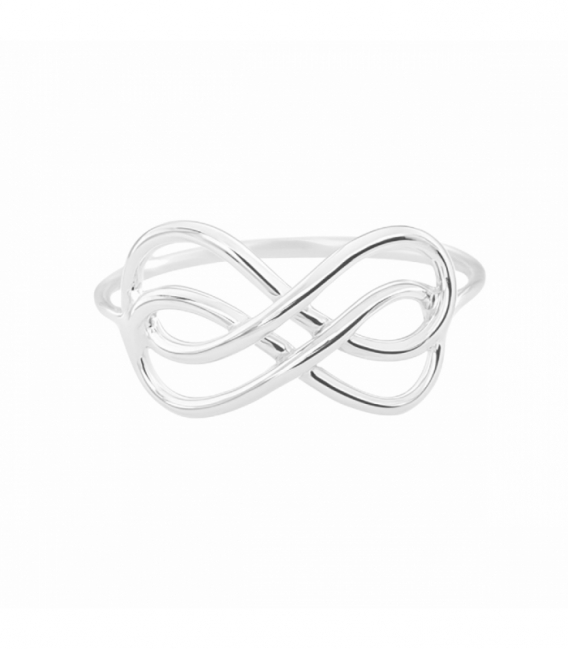 Anillo Plata Dos Infinitos