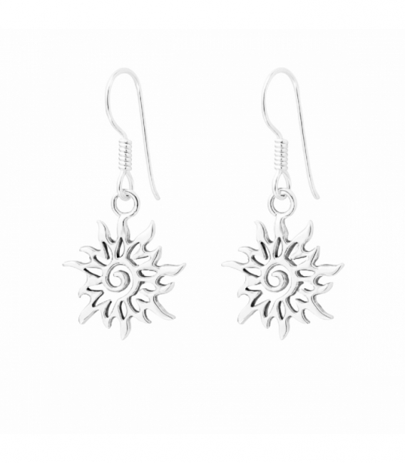 Pendiente Plata Sol. Precio Par