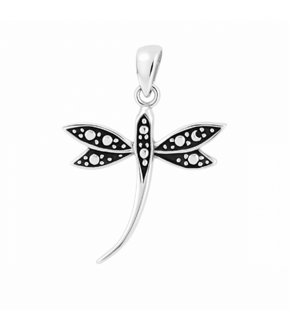 Colgante Plata Libelula 20mm