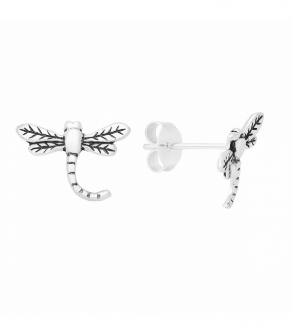 Pendiente Plata Libelula Precio Par