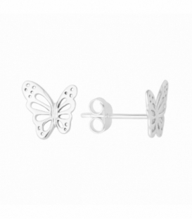 Boucles d'oreilles Argent Papillon Prix Paire