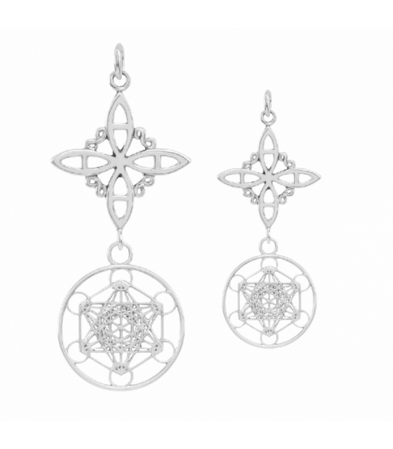 Colgante Plata Nudo Bruja Metatron