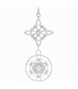 Colgante Plata Nudo Bruja Metatron