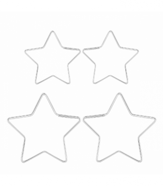 Pendiente Plata Estrella Precio Par