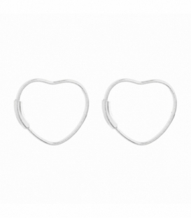 Pendiente Plata Corazon Precio Par