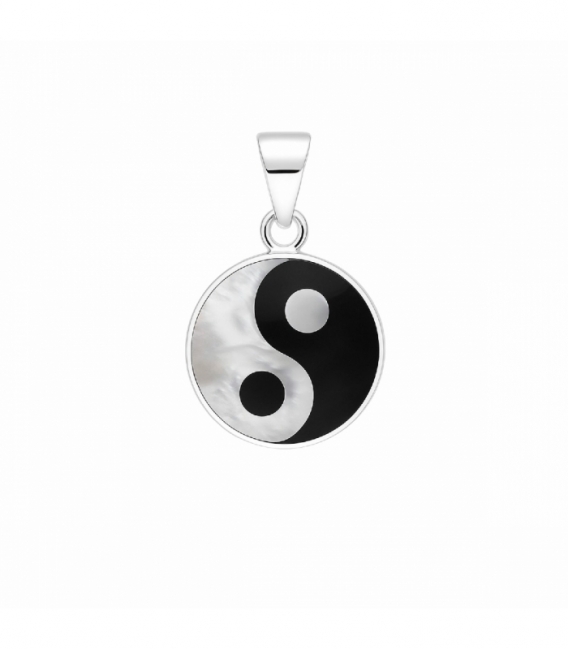 Colgante Plata Yin Yang 12mm