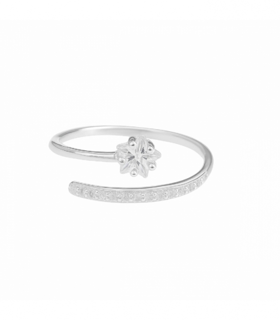 Anillo Plata Estrella Circonitas