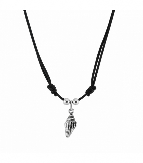 Gargantilla Hilo Perla Caracola Regulable