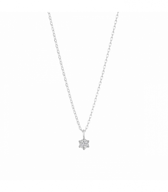 Gargantilla Plata Punto de Luz 40+5cm