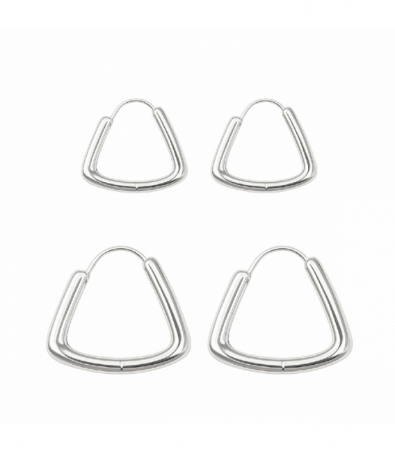 Pendiente Plata Triangulo Precio Par