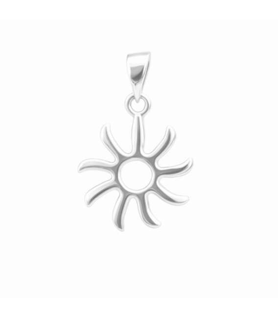 Colgante Plata Sol 15mm