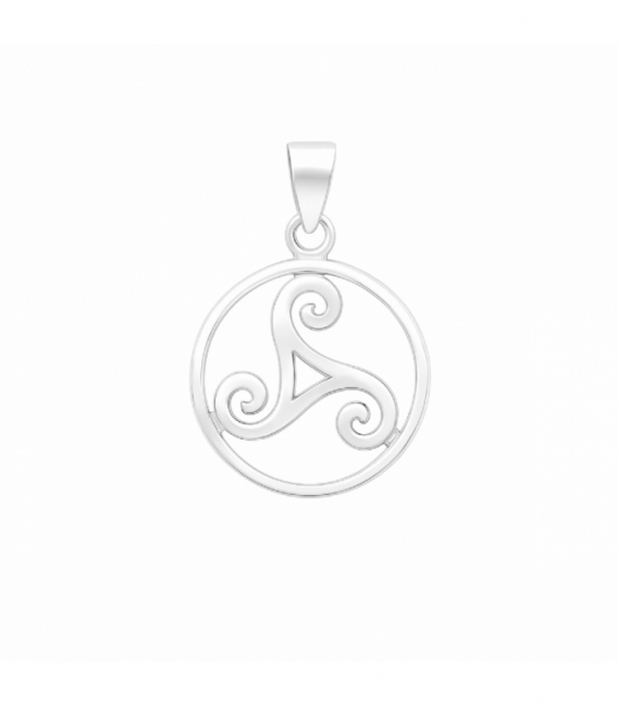 Colgante Plata Trisquel Ø19mm