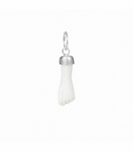 Colgante Puño Higa Blanca 15mm