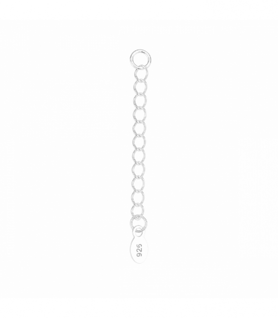 Cadena Plata Alargue con Chapa 925 3cm
