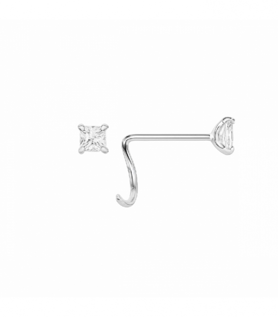 Piercing Plata Nariz Circonita 9mm Precio Par