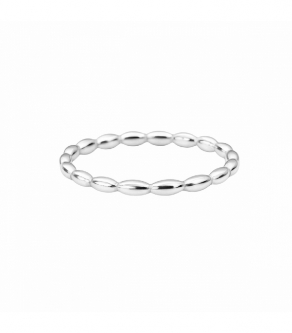 Anillo Plata Bolitas