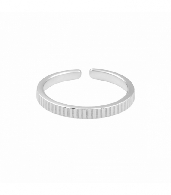 Anillo Plata Rayado