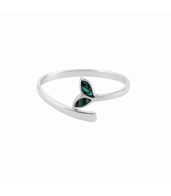 Anillo Plata Cola de Ballena Abalon
