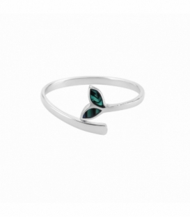 Anillo Plata Cola de Ballena Abalon