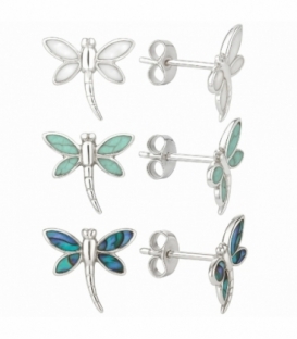 Boucles d’oreilles Argent Libellule 9,5mm Prix Paire