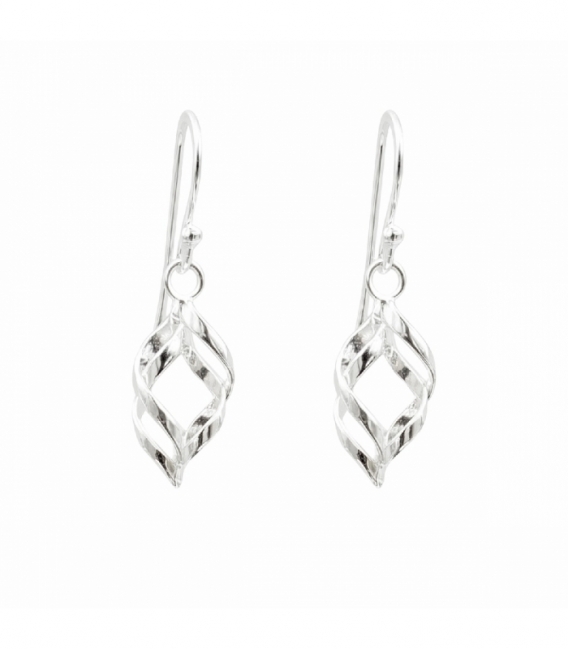 Pendiente Plata Rulo 19mm Precio Par