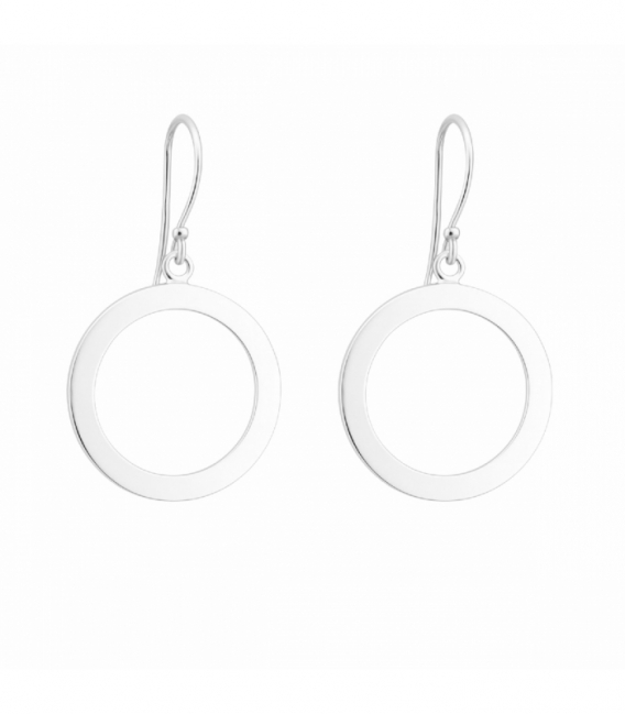 Pendiente Plata Circulo Ø20mm Precio Par