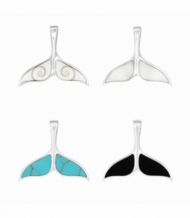 Pendentif Argent Queue de Baleine 25mm