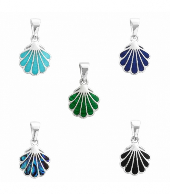 Colgante Plata Concha 14mm