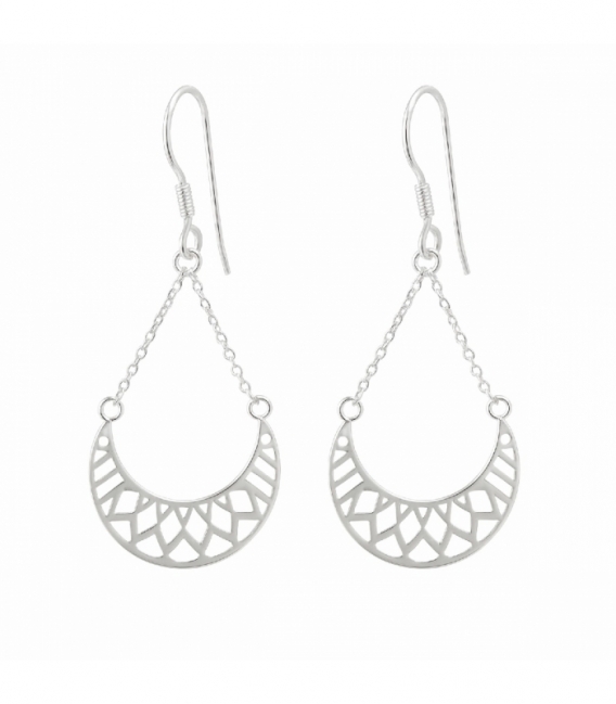 Pendiente Plata Filigrana 34mm Precio Par