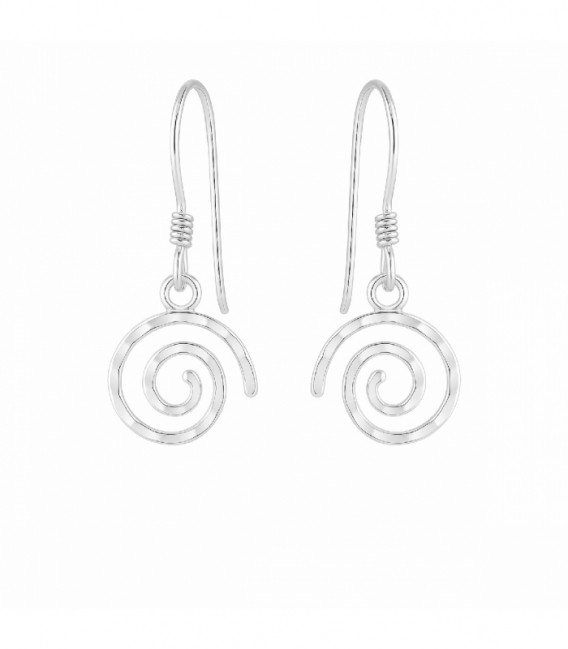 Pendiente Plata Espiral Ø11mm Precio Par