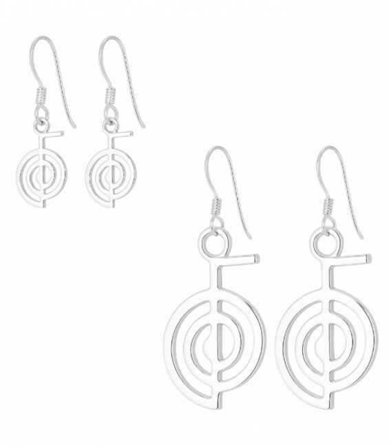 Pendiente Plata Reiki Cho Ku Rei. Precio Par