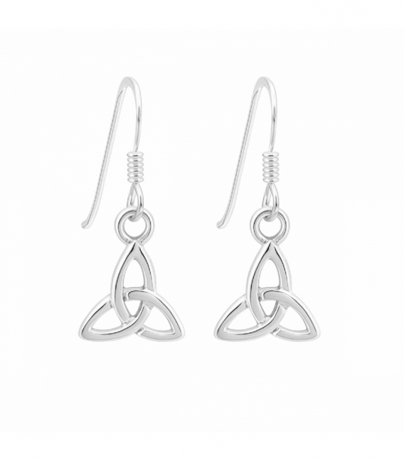 Pendiente Plata Triqueta 10mm Precio Par