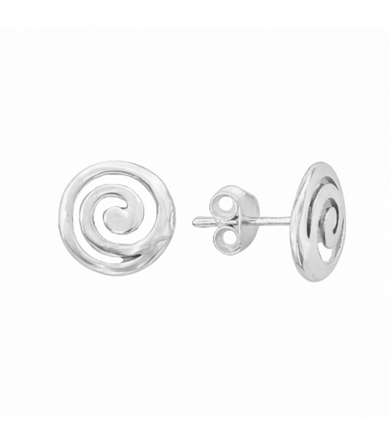 Pendiente Plata Espiral Ø9mm Precio Par